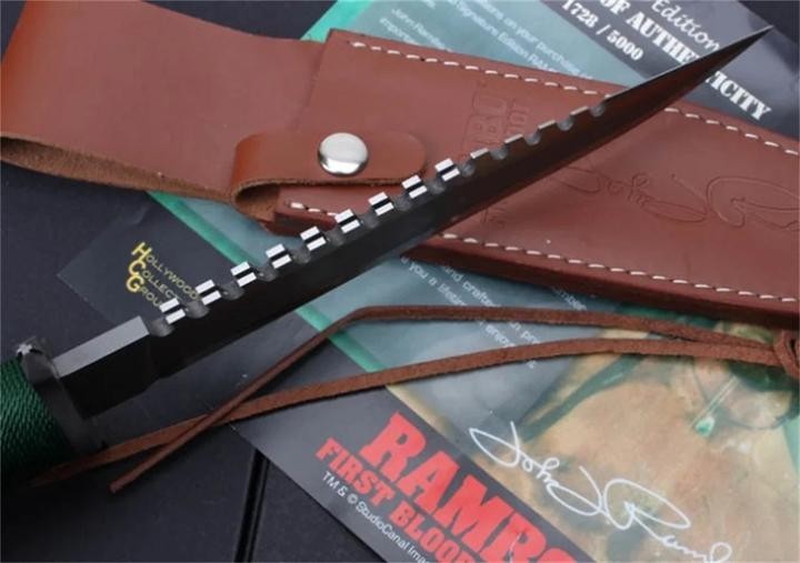 New Rambo 1/2 Hand Signed Version Camping Outdoor Utility Tool Knife VTH38