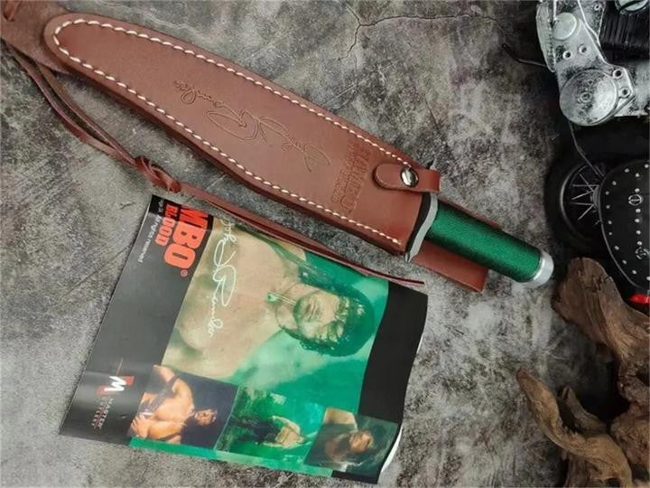 New Rambo 1/2 Hand Signed Version Camping Outdoor Utility Tool Knife VTH38