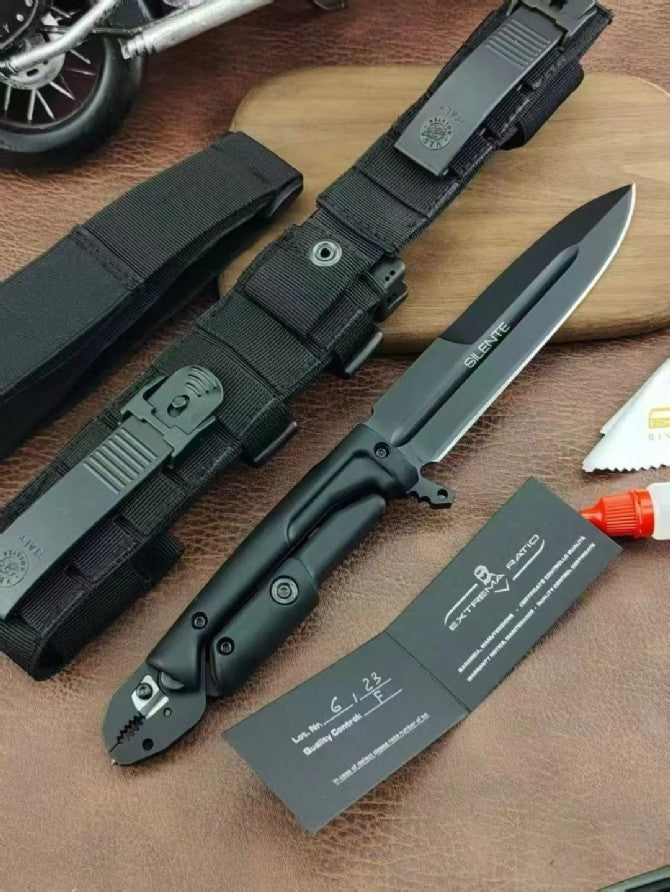 New Multifunctional Knife N690 Fixed Blade Faupulene Handle Camping Knife VTH95