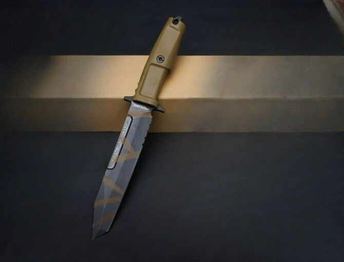 12'' New N690 Steel Blade FORPRENE Handle Camping Outdoor Knife Knife VTH96T