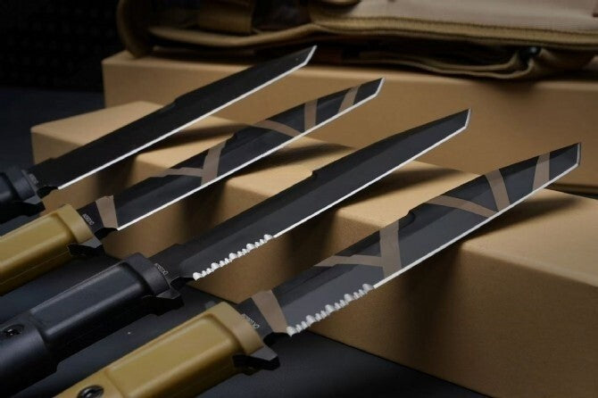 12'' New N690 Steel Blade FORPRENE Handle Camping Outdoor Knife Knife VTH96T