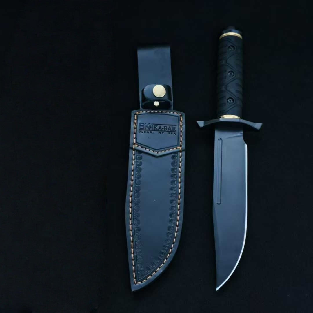 1095Cro-Van Fixed Blade Rubber handle Full Tang Collection Outdoor Knife VTH184
