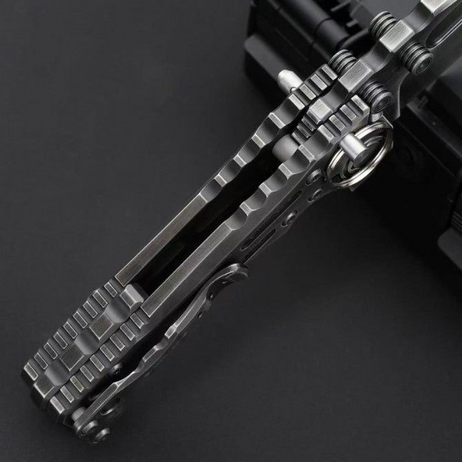 9" New CNC Large Z-Wear Steel Blade T4C Handle Outdoor Folding Knife VTF101