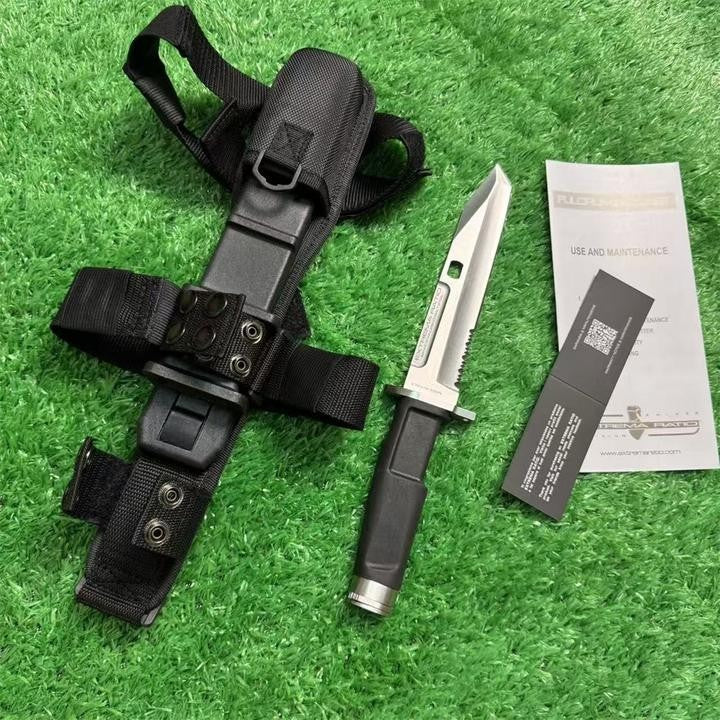 New N690 Steel Fixed Blade FORPRENE Handle Collection CampingOutdoor KnifeVTH15B