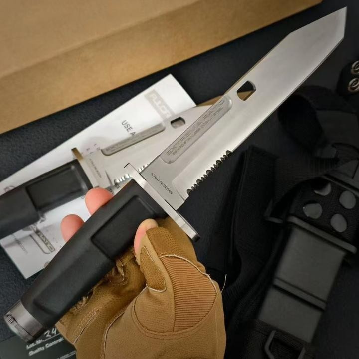 New N690 Steel Fixed Blade FORPRENE Handle Collection CampingOutdoor KnifeVTH15B