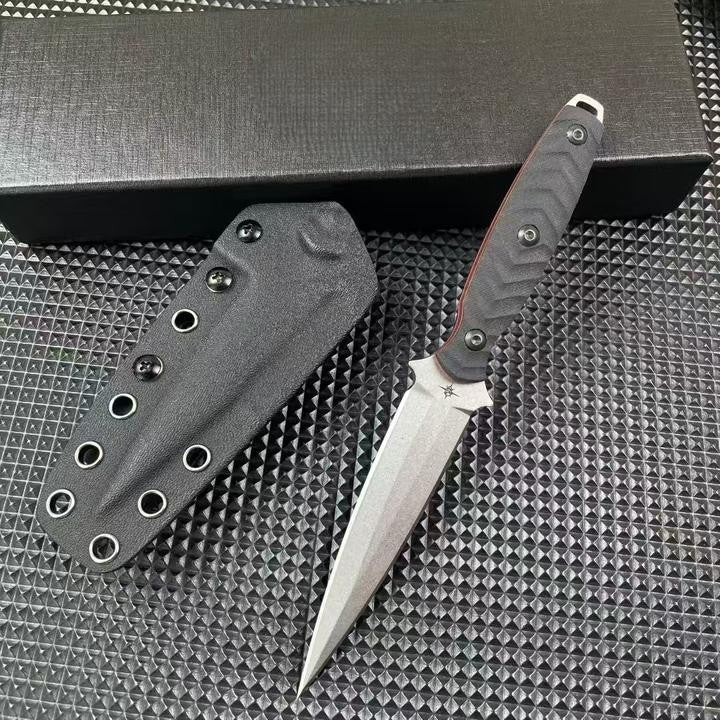 8'' New Double Edge M390 Blade G10 Handle Tactics Dagger Hunting Knife VTH44