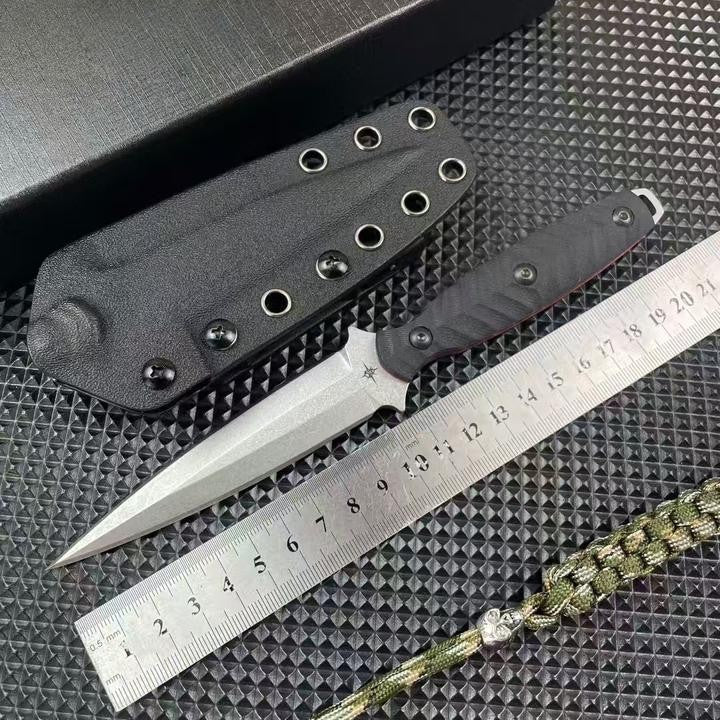 8'' New Double Edge M390 Blade G10 Handle Tactics Dagger Hunting Knife VTH44