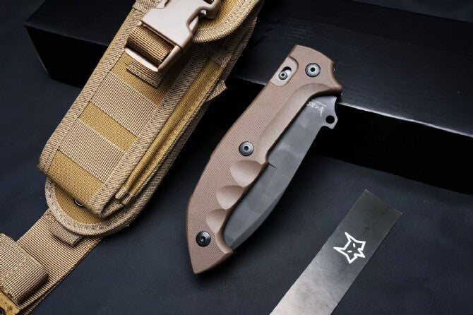 12" New Large N690 Blade Survival Nylon Fiber Glass Handle Folding Knife VTF500