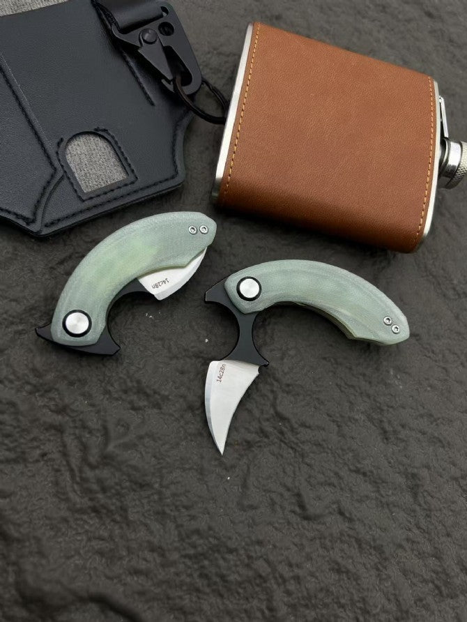 3'' New Mini 14C28N Steel Blade G10 Handle OutdoorEDCPocket Folding Knife VTF33
