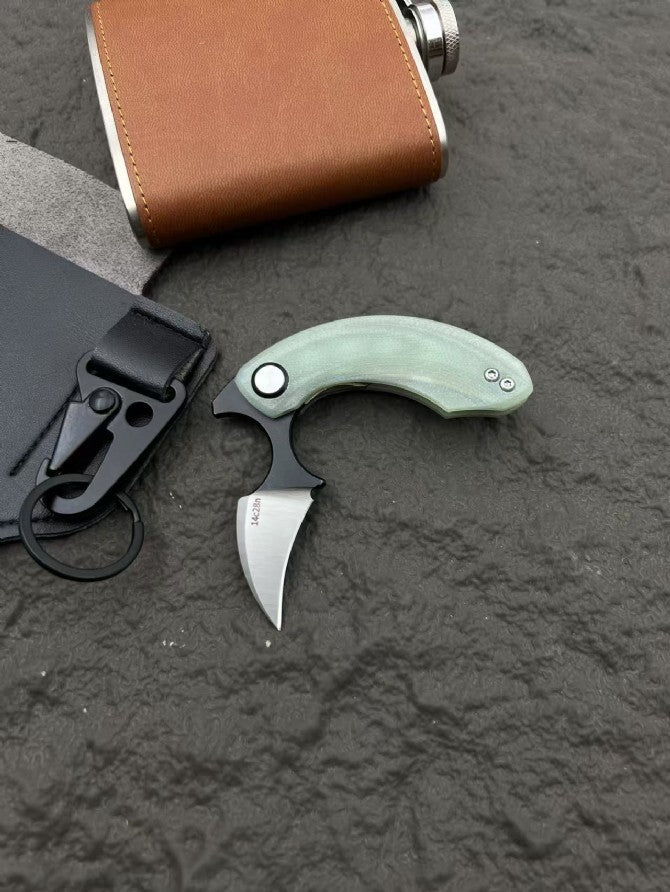3'' New Mini 14C28N Steel Blade G10 Handle OutdoorEDCPocket Folding Knife VTF33