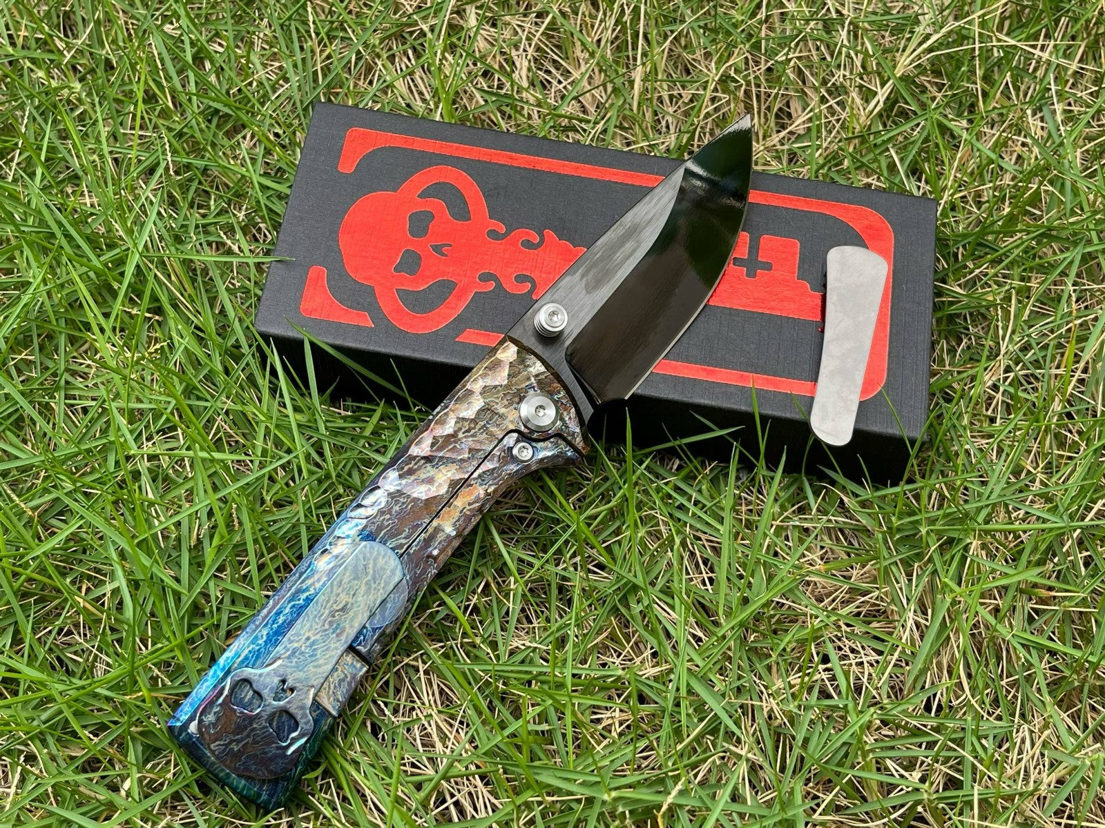 7'' New Folding Knife M390 Blade Full T4C Titanium Handle e Camping Knife VTF95B