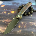 8.5'' New VG10 Blade Full T4C Titanium Handle  Camping Outdoor  Folding Knife VTF63