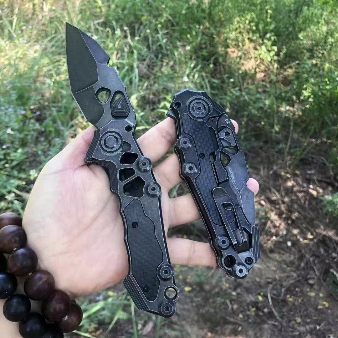 9'' New D2 Blade Steel Handle Camping Outdoor Utility Tool Folding Knife DF29