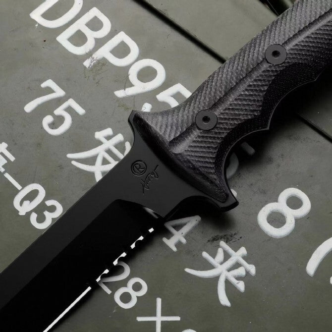 New CPM-magnacut Fixed Blade Linen Handle Collection Outdoor Tool  Knife VTH118