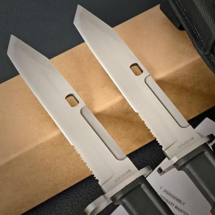 New N690 Steel Fixed Blade FORPRENE Handle Collection CampingOutdoor KnifeVTH15B