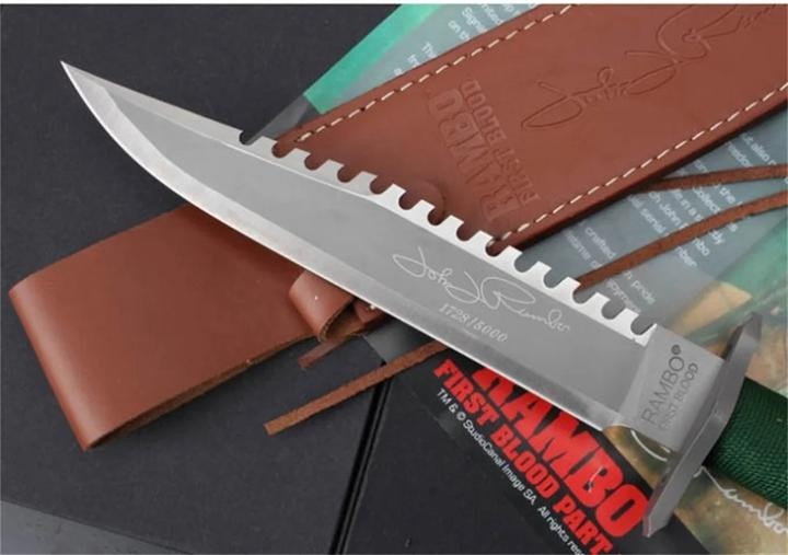 New Rambo 1/2 Hand Signed Version Camping Outdoor Utility Tool Knife VTH38