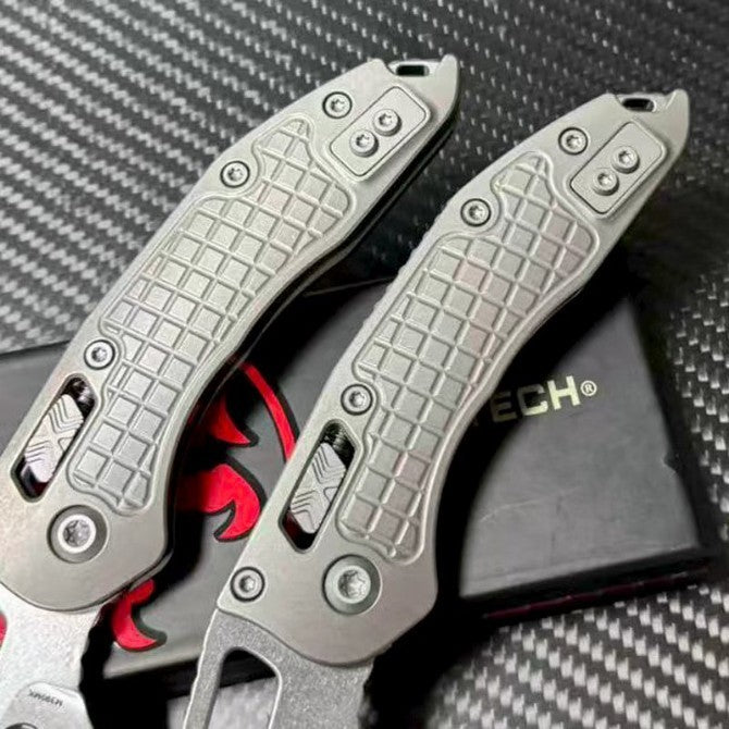 8.5'' New Stone Wash M390 Blade Full T4C Titanium Handle  Outdoor Folding Knife VTF64