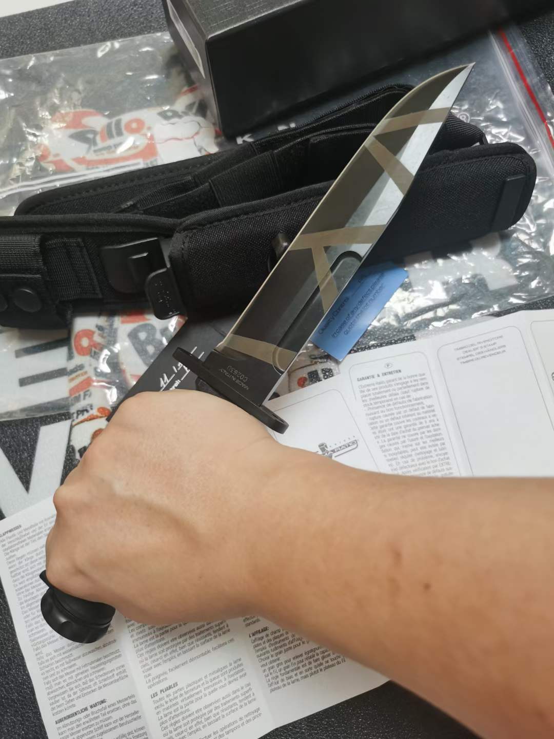12'' New CNC N690 Steels Blade Nylon Handle Camping Outdoor Tool Knife VTH36