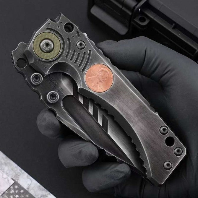 9" New CNC Large Z-Wear Steel Blade T4C Handle Outdoor Folding Knife VTF101