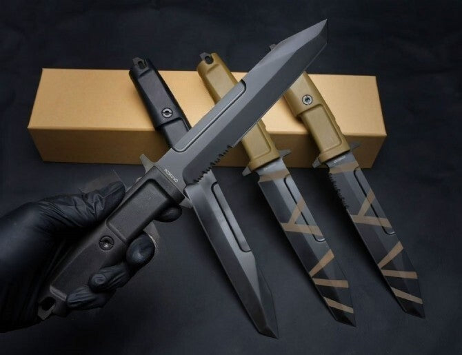12'' New N690 Steel Blade FORPRENE Handle Camping Outdoor Knife Knife VTH96T