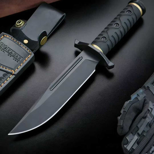 1095Cro-Van Fixed Blade Rubber handle Full Tang Collection Outdoor Knife VTH184