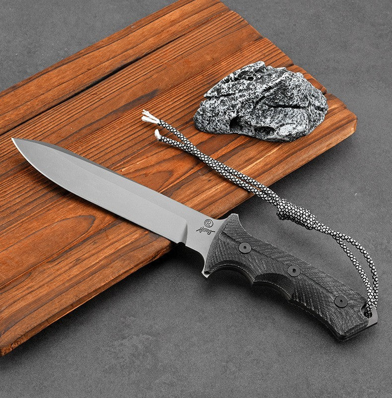 12'' New DC53 Steels  Blade Linen Handle Tactics Survival Hunting Knife VTH118P