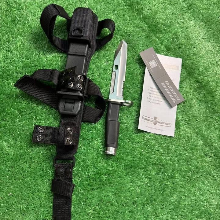 New N690 Steel Fixed Blade FORPRENE Handle Collection CampingOutdoor KnifeVTH15B