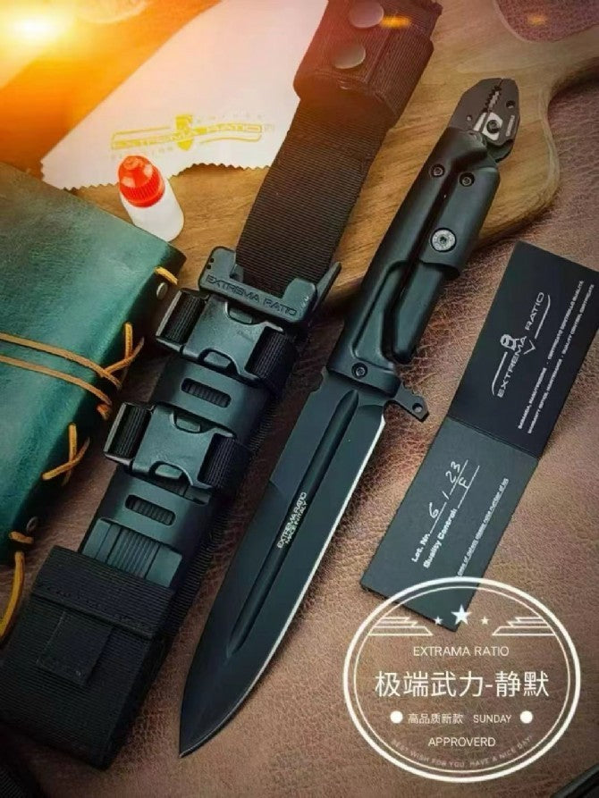 New Multifunctional Knife N690 Fixed Blade Faupulene Handle Camping Knife VTH95