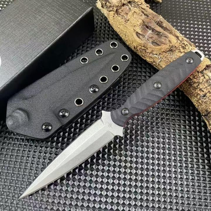8'' New Double Edge M390 Blade G10 Handle Tactics Dagger Hunting Knife VTH44