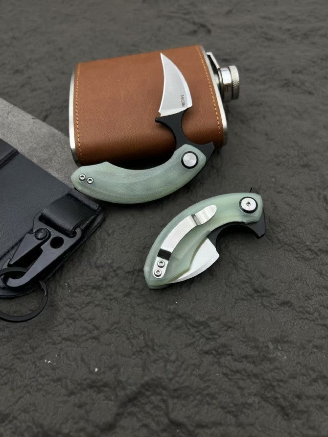 3'' New Mini 14C28N Steel Blade G10 Handle OutdoorEDCPocket Folding Knife VTF33