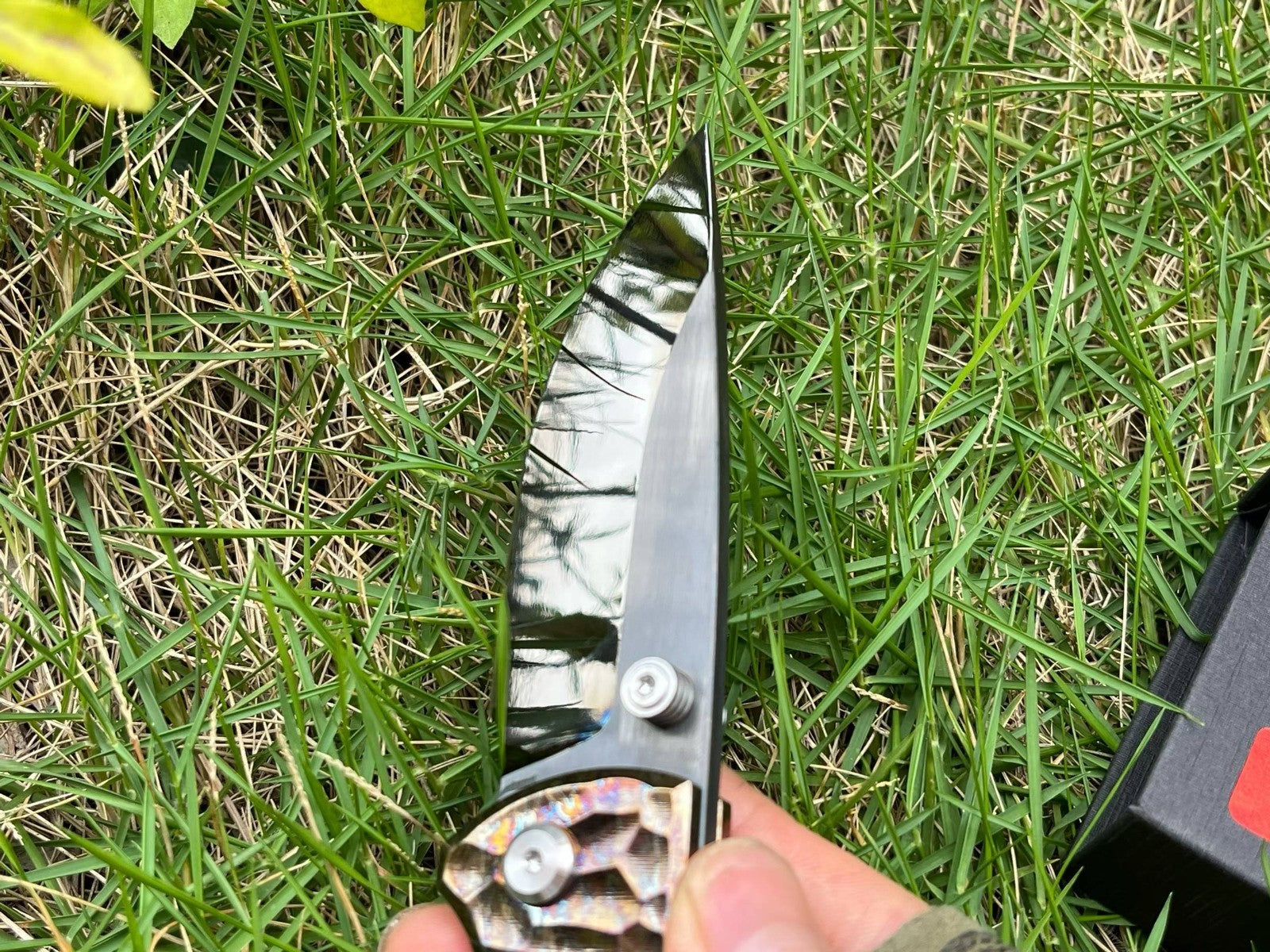 7'' New Folding Knife M390 Blade Full T4C Titanium Handle e Camping Knife VTF95B