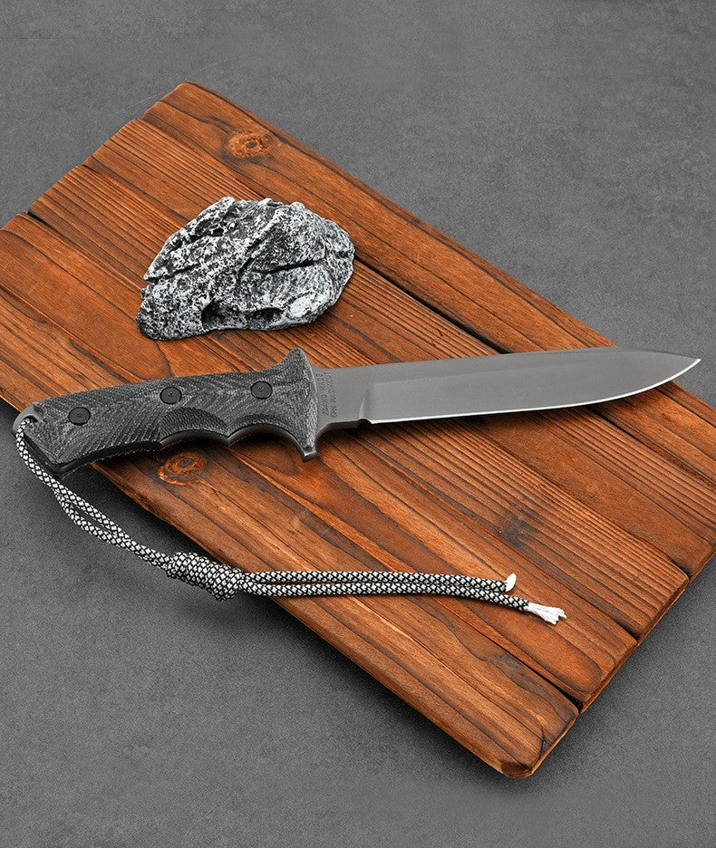 12'' New DC53 Steels  Blade Linen Handle Tactics Survival Hunting Knife VTH118P