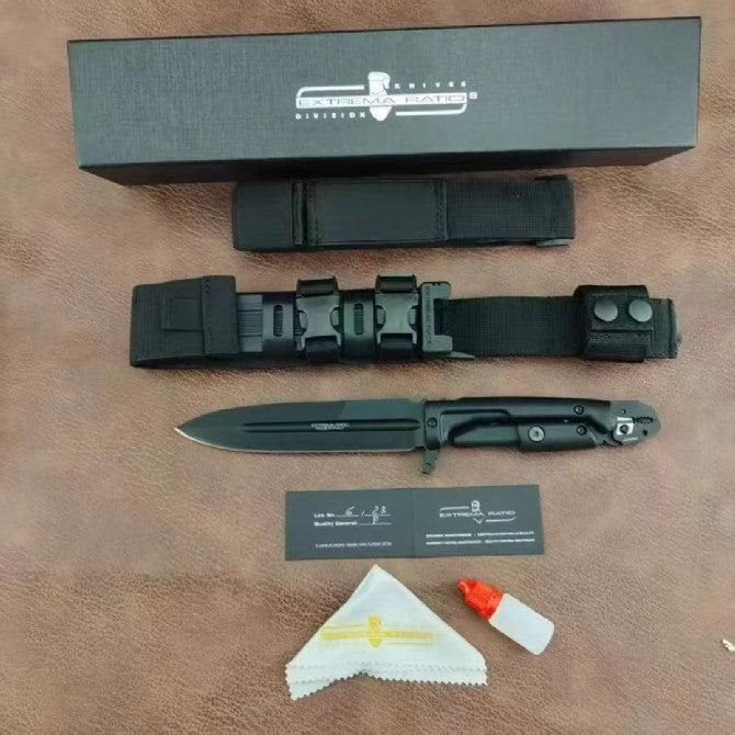 New Multifunctional Knife N690 Fixed Blade Faupulene Handle Camping Knife VTH95