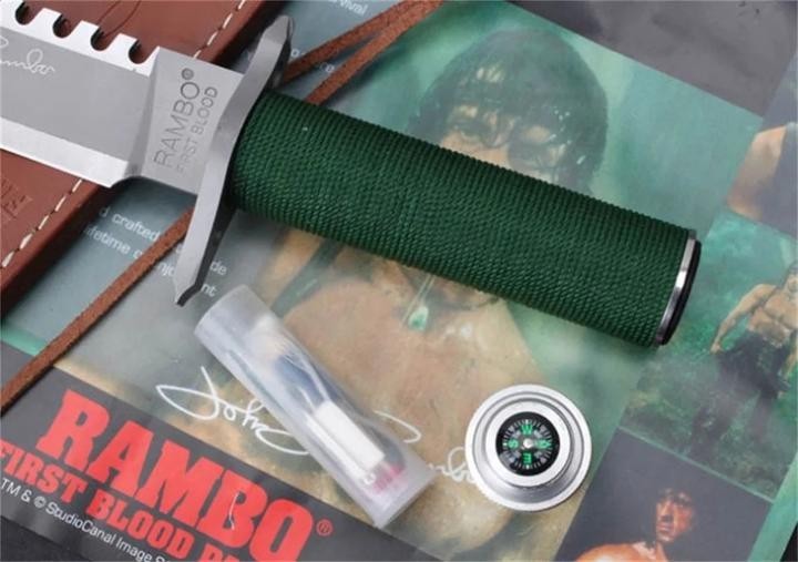New Rambo 1/2 Hand Signed Version Camping Outdoor Utility Tool Knife VTH38