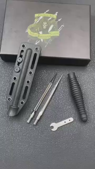 8.6'' New Double Edge 8Cr14MoV Steel Blade  ABS Handle Tactics Survival Hunting Knife