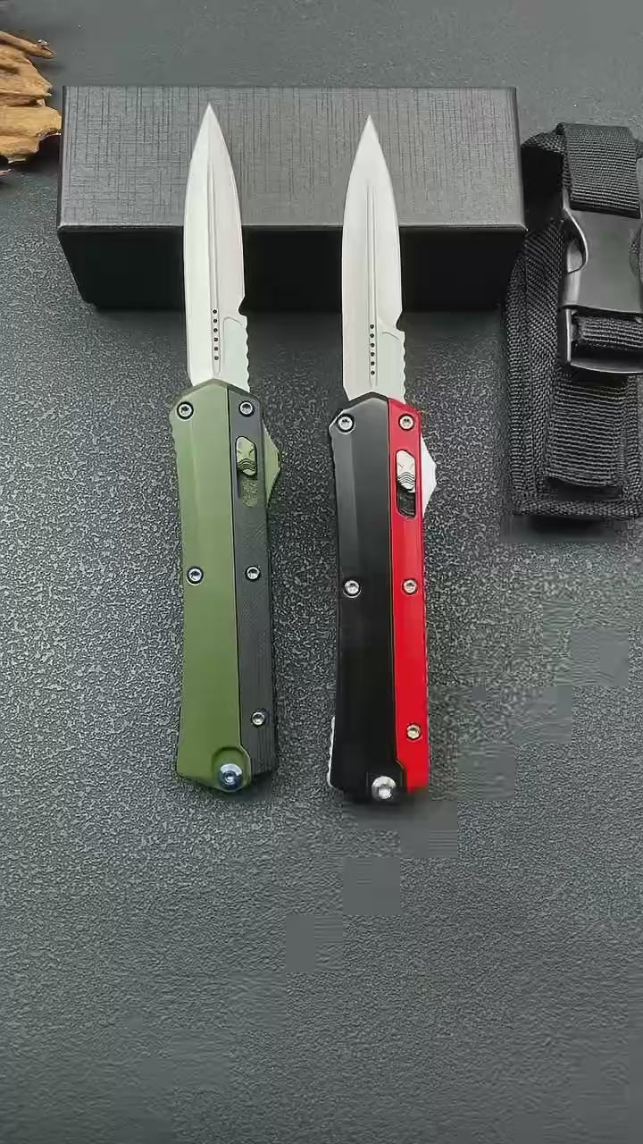 9'' New 8Cr14MoV Steel Blade Zinc Alloy Handle Pocket Camping Outdoor Utility Knife