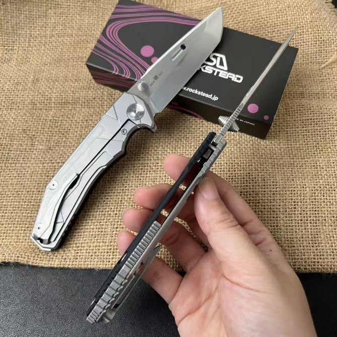 8'' New Fast Opening G10 Handle ZDP189 Steels Blade Pocket Folding Knife VTF109