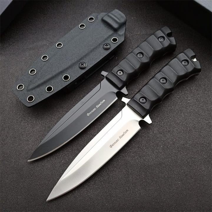 9'' New D2 Fixed Blade Nylon Glass Fiber Handle Collection Outdoor Knife VTH06