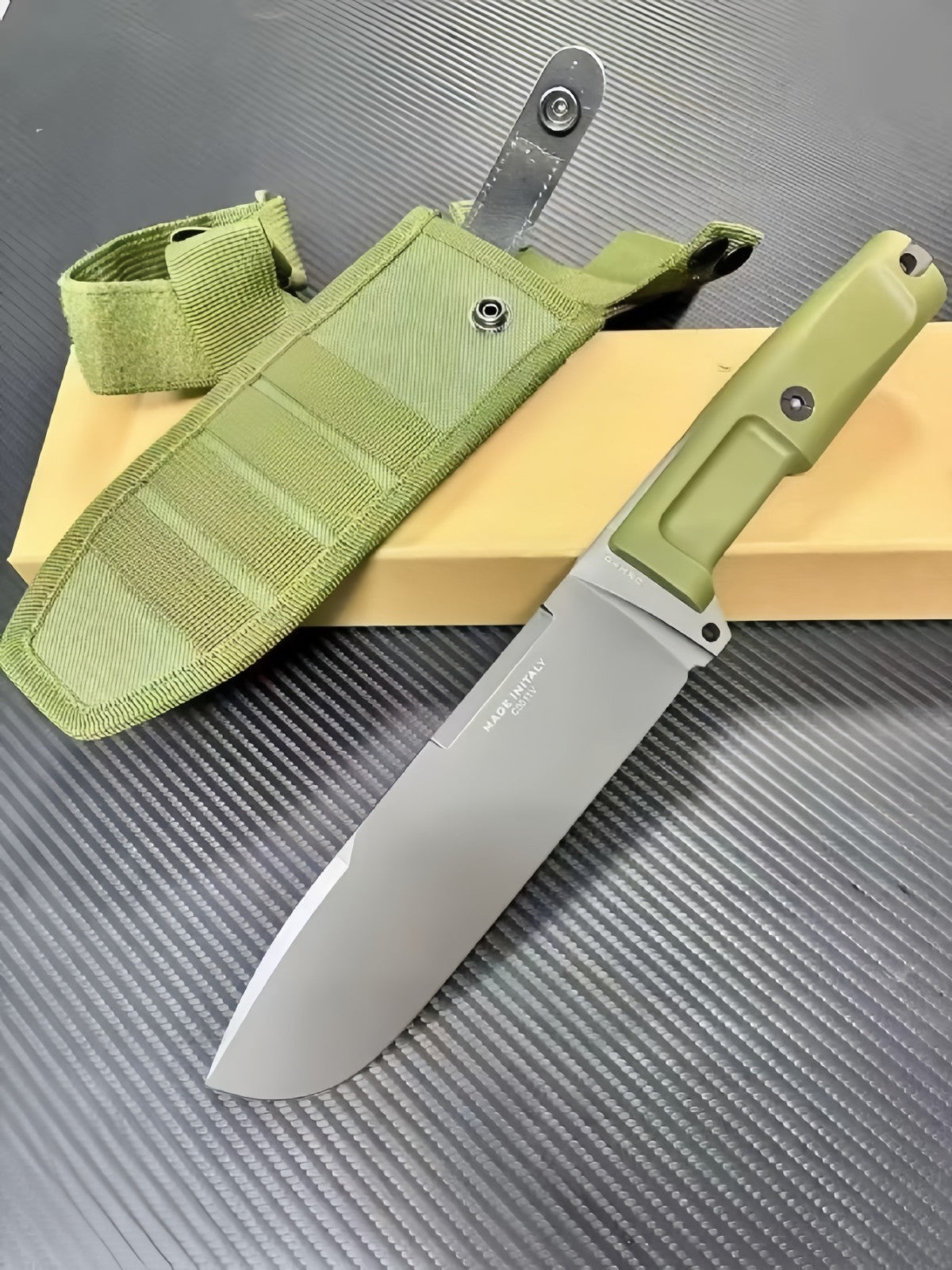 12'' New N690 Blade Craton Handle Full Tang camping survival Hunting Knife VTH18