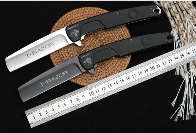 9'' New CNC Fast Opening 3MM Blade Aluminum Handle Pocket Folding Knife VTF02