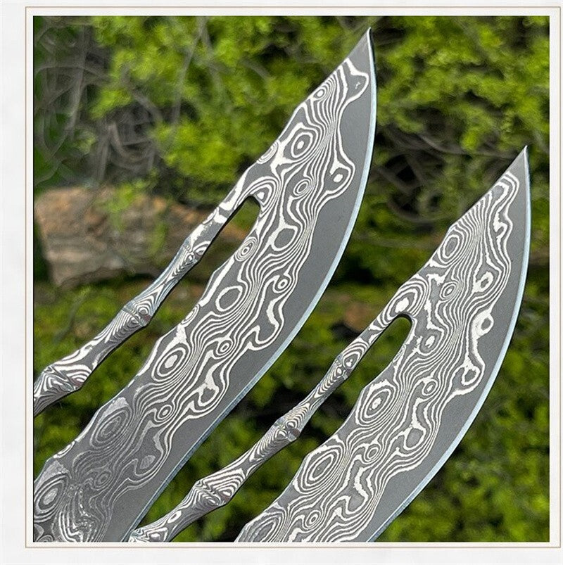 8'' New Fast Opening VG10 Damascus Blade Wood Handle Pocket Folding Knife VTF83