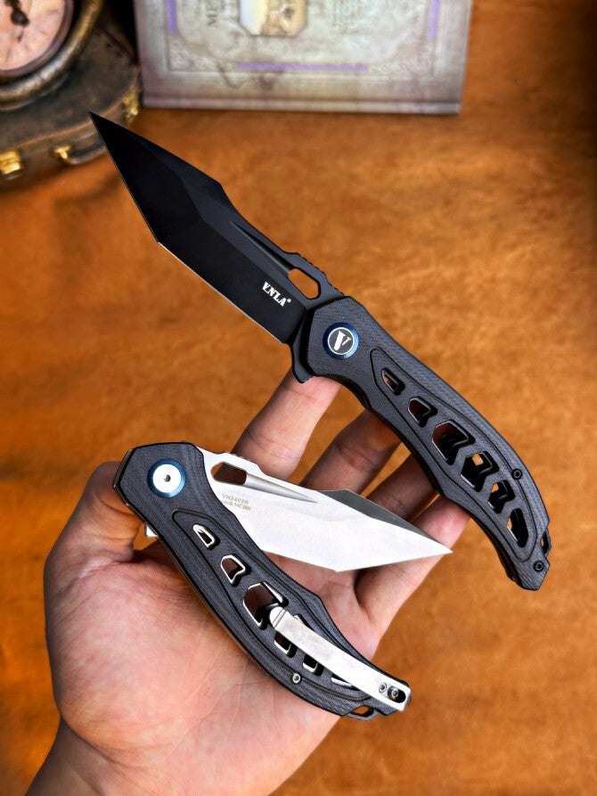 8'' New FoldingKnife 14C28N Blade G10 Handle Outdoor EDC Knife VTF75