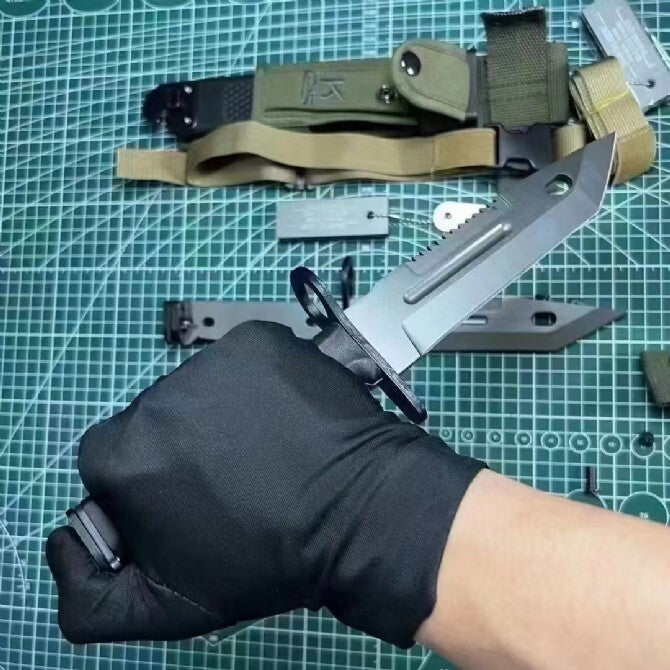 New HighCarbon Steel Fixed Blade Plastic Handle Collection Outdoor Knife VTH29