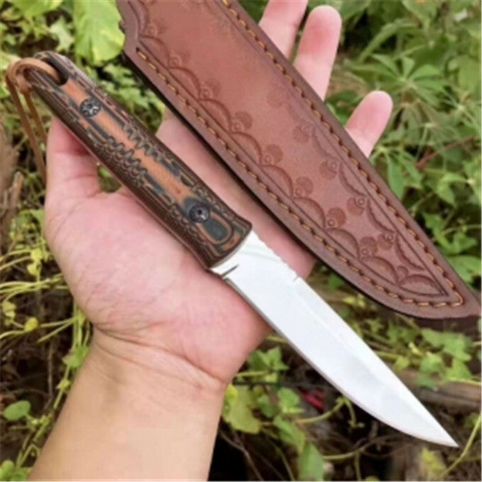 8''New D2 Steel Fixed Blade G10 Handle Camping Outdoor Tool Knife VTH192