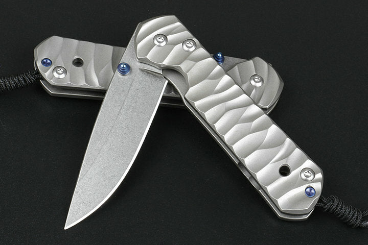 New CNC D2 Blade Sebenza 21 Style Full T4C Titanium Handle Pocket Camping Utility Folding Knife DF05