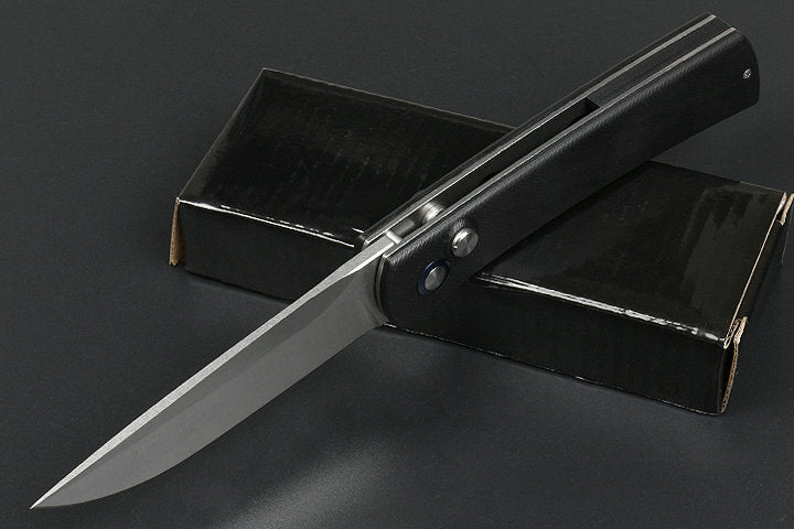 9'' New Fast Opening CNC D2 Blade G10 Handle Survival Pocket Folding Tools DF46