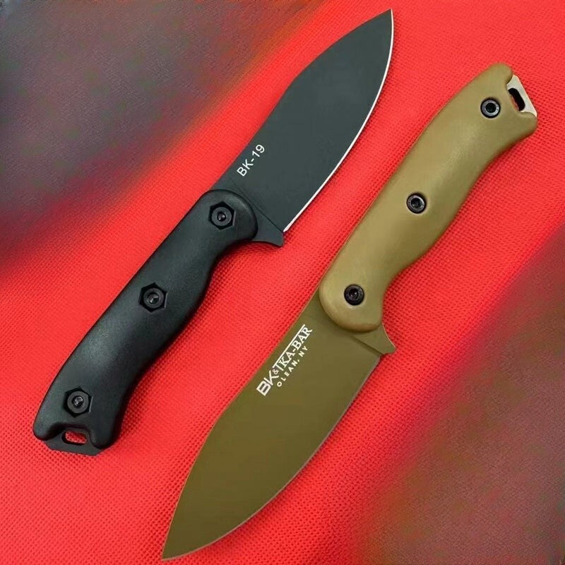 2Pcs/Lot 9'' New D2 Blade GlassFibre Handle Full Tang Outdoor Camping Knife BK19