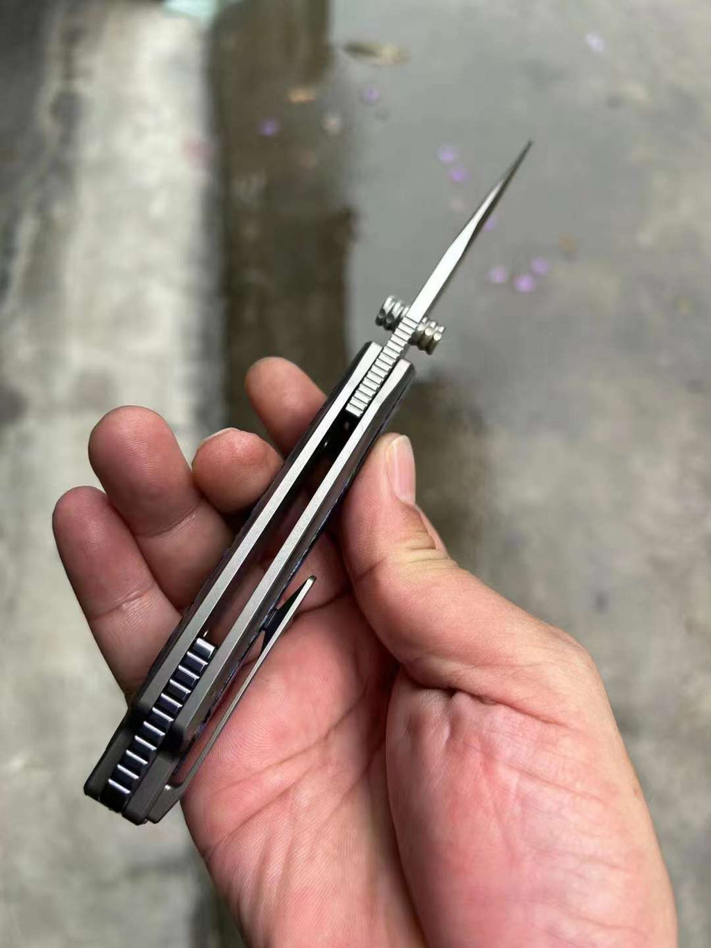 8.5'' New Folding Knife M390 Blade Full T4C Titanium Handle Pocket Camping Utility Outdoor Knife VTF26