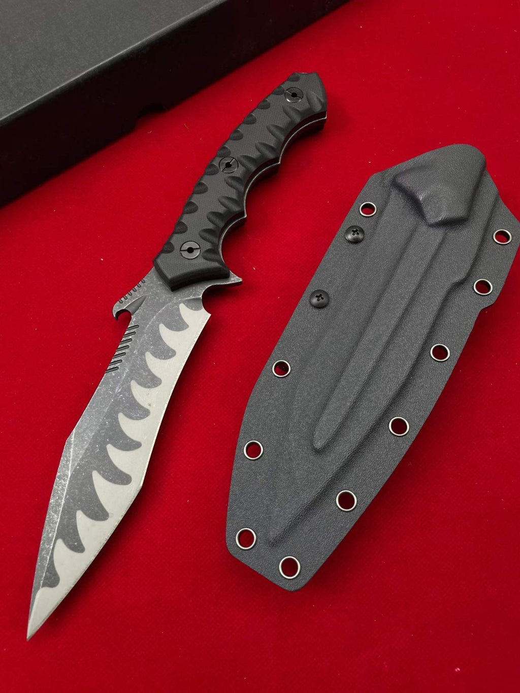 12'' New 9CR14MOV Steel Blade ABS Handle Camping Outdoor Hunting Knife VTH49
