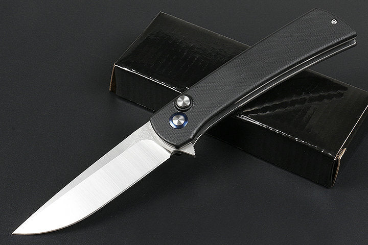 9'' New Fast Opening CNC D2 Blade G10 Handle Survival Pocket Folding Tools DF46